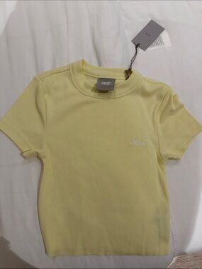 Kith Kids Pale Yellow Short Sleeve Crew Tee